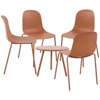 Suite De 4 Plazas Berdin Plástico Terracota Clp