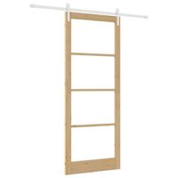 puerta corredera orkdal natural 93 x 232 cm vidaxl