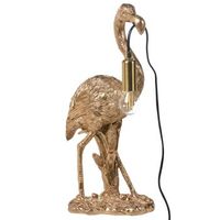 lampara de mesa con tematica animal lampara de noche con forma de flamenco lampara de lectura para dormitorio dorada vice