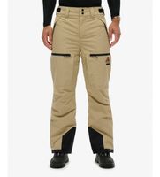 superdry para hombre ms110193a pantalon ski shell beige s casual deportivo nieve poliester reciclado sostenible
