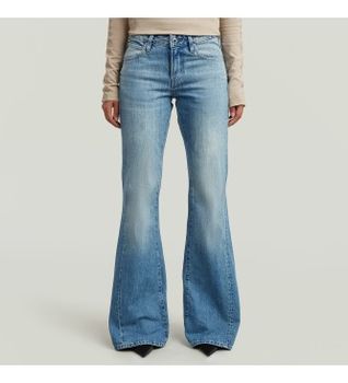 G-Star para mujer. D28831-E266-D869 Jeans Stevey 3D Flare azul (28/34), Casual, Denim, Sostenible, Algodón Reciclado