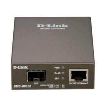 Conversor D-Link DMC-G01LC/E SFP Alámbrico 1000 Mbit/s Gris LEDs