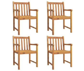 Vidaxl sillas de jardín 4 uds madera maciza de acacia 56x55,5x90 cm