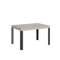 mesa extensible 90x120224 cm efecto madera cachemira hierro