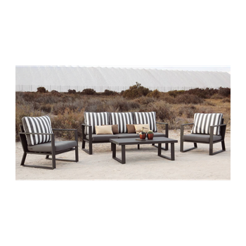 Conjunto Terraza Jardín Aluminio Resistente Y Cómodo