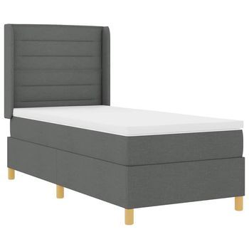 Cama Tapizada 200x80x128 Cm  - Gris