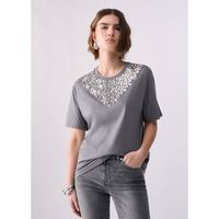 liu jo tops y camisetas t-shirt con bordados joya para mujer