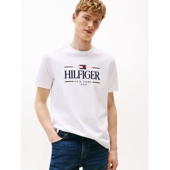 Tommy Hilfiger Camiseta MW0MW39585 ICON-YBR WHITE para hombre