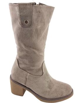 de TIMBOS BOTA TACON ANCHO MUJER KAKI 127248 MARRóN
