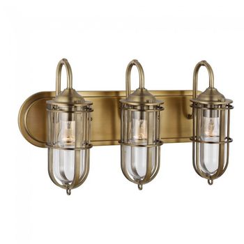 Aplique de pared para baños urban restoration (3 luces)