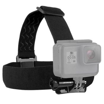 Correa elástica PULUZ con soporte ajustable para la cabeza para GoPro MISSION 1/1 PRO, Insta360 ONE R, DJI Osmo, accesorios para cámaras de acción