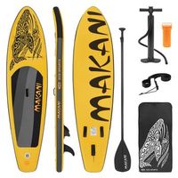 tabla hinchable de paddle surf sup makani 320 x 80 x 15 cm amarillo