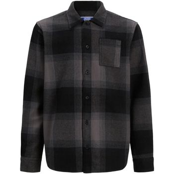 Jack & Jones Camisa manga larga 12278772 JCOREFLEX DARREN OVERSHIRT LS STYD JNR BLACK para niño