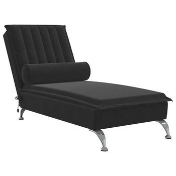 Sofá Diván | Sofá Cama De Masaje Con Cojín De Terciopelo Negro