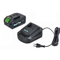 ribimex kit cargador rapido  bateria 20v 4ah - prbat20kit4