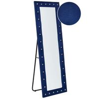 espejo de pie de terciopelo azul marino 50 x 150 cm soporte vidrio ansouis