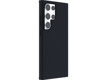 Funda móvil - ISY ISC 3739, Samsung, Galaxy S24 Ultra, Fibra de carbono, Negro