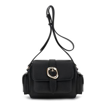 bolso de hombro con solapa black