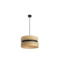 colgante colet 1xe27 negromadera clara regx40x40 cm