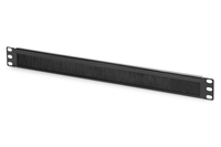 cable brush management panel 19 1u 44x483x11 mm brush size 27x423 mm color black ral 9005