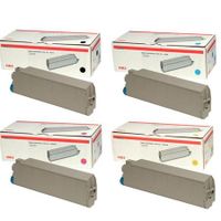 original multipack oki c9300 v2 printer toner cartridges 4 pack -41963608