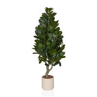 planta artificial  arbol artificial garcinia mangostan 120 cm verde hjh office