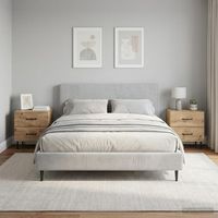 mesitas de noche - mueble para dormitorio - madera de ingenieria - roble 43x345x475cm