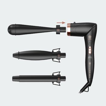 Imetec 11888 Utensilio De Peinado Rizador De Pelo Automático Caliente Negro
