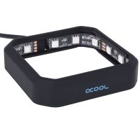 alphacool aurora xpx rgb frame marco rgb para refrigeracion liquida negro
