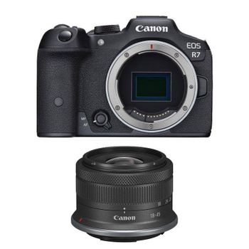 Cámara Mirrorless Canon EOS R7 32.5MP 18-45mm APS-C WiFi Bluetooth