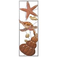 mural decorativo de pared de metal 311x895x32