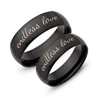 alianzas de boda alianzas de boda de acero inoxidable con grabado laser