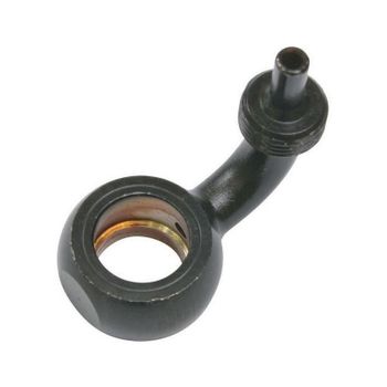 Racor banjo 10mm Allegri 90° acero negro