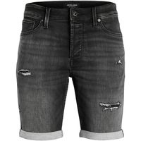 jack  jones short 12224129 jjirick jjicon shorts ge 622 ik sn black denim para hombre