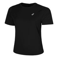 asics core  camiseta de running mujeres - negro