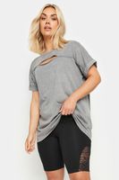 yours ciclistas negros detalle de encaje mujer curvy y tallas grandes yours
