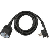 cable alargador brennenstuhl 2 m negro enchufe plano
