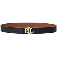 raplh lauren cinturon 412912039001-blktan para mujer