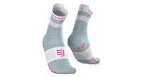 calcetines compressport pro racing v4 0 run high azul rosa