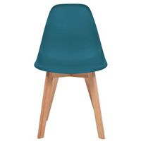6 uds sillas de comedor  silla de mesa  silla de cocina plastico turquesa