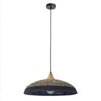 forlight korg lampara colgante con pantalla de cuerda natural o500mm para bombilla e27