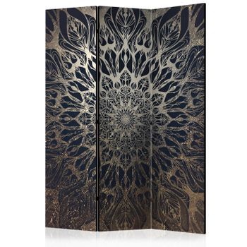Biombo - Spider Web (brown) (135x172 Cm)