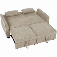 homcom sofa convertible 2 plazas 4 en 1 sofa cama esquinero de chenilla 167 cm con respaldo regulable marron   aosom espana