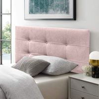 cabecero cama texas button deluxe tapizado tejido antimanchas rosa palo 90x70cm