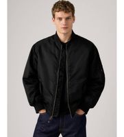 levis para hombre 005al-0000 chaqueta bomber negro s casual nylon