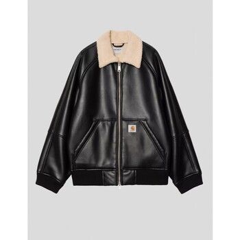 Carhartt Cazadora de cuero CHAQUETA SHEPTON JACKET BLACK-NATURAL para hombre