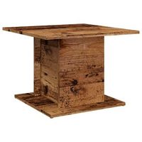 mesa de centro 555x555x40 cm madera - marron