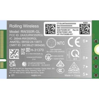Tarjeta de Red HP RW350R-GL WWAN Interna 4G LTE Cat19 1 Gbit/s eSIM