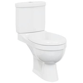 Inodoro Wc Con Cisterna Blanco Vidaxl