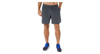 Pantalones cortos asics core run 7in gris para hombre